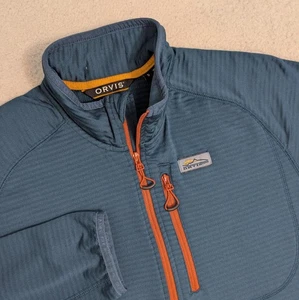 ORVIS Horseshoe Hills 1/4 Zip Fleece Herren Gr. SM Bluestone Stretchy - Bild 1 von 6