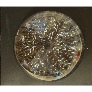 Genuine Lead Crystal Echt Bleikristall Cristal France Paperweight Snowflake - Picture 1 of 5