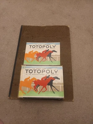 WADDINGTONS TOTOPOLY FROM THE 193040S WITH CARDBOARD HORSES BOARD GAME - Image 1 of 4
