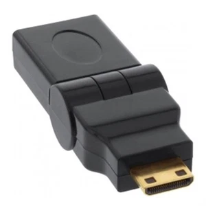InLine ® HDMI Adapter, HDMI A Buchse auf Mini HDMI C, 180° Gelenk - Bild 1 von 3