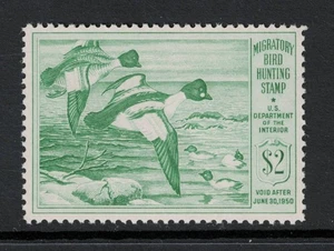 SCOTT#RW16, $2.00 GOLDENEYE DUCKS. F/VF & NH. - Picture 1 of 2
