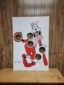 RARA BORSA VINTAGE 1990 DISNEY Goofy Bean Toss NUOVA - Foto 1 di 6