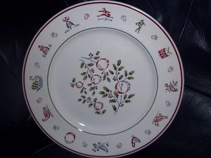 Johnson Brothers The Twelve Days of Christmas Dinner Plate Gold Rings EC - Picture 1 of 2