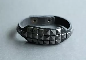 NEW Leather Hemp Metal Men's Bracelet Wristband Cuff - Picture 1 of 2