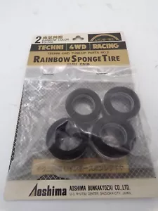 Aoshima Techni 1/32 Mini 4WD Upgrade Part 2 Rainbow Sponge Tire NMOC Tamiya - Picture 1 of 3