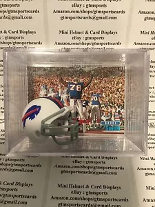 Bruce Smith Buffalo Bills Mini Helm Karte Display Schattenbox Sack Autogramm HOF - Bild 1 von 1