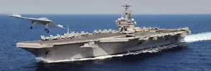1/720 Italeri 5534 USS George H.W. Bush CVN 77 17.5" Plastic Model Kit - Picture 1 of 3