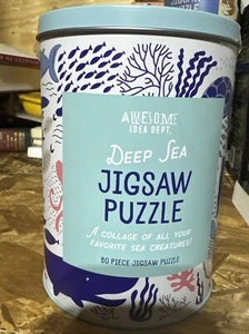 NEW Awesome Idea Dept Farm Animal Jigsaw Puzzle 50 Pieces with Poster in Tin Can - Picture 1 of 4