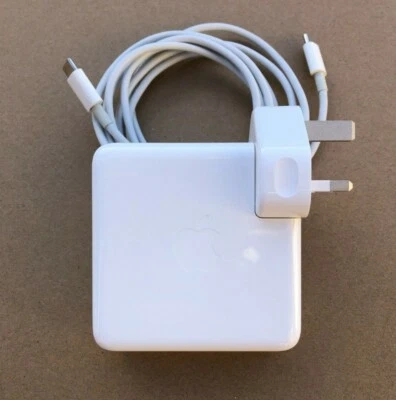 Genuine Apple 96W USB-C Macbook Pro & Air Power Adapter Charger With Cable A2166 - Image 1 of 4