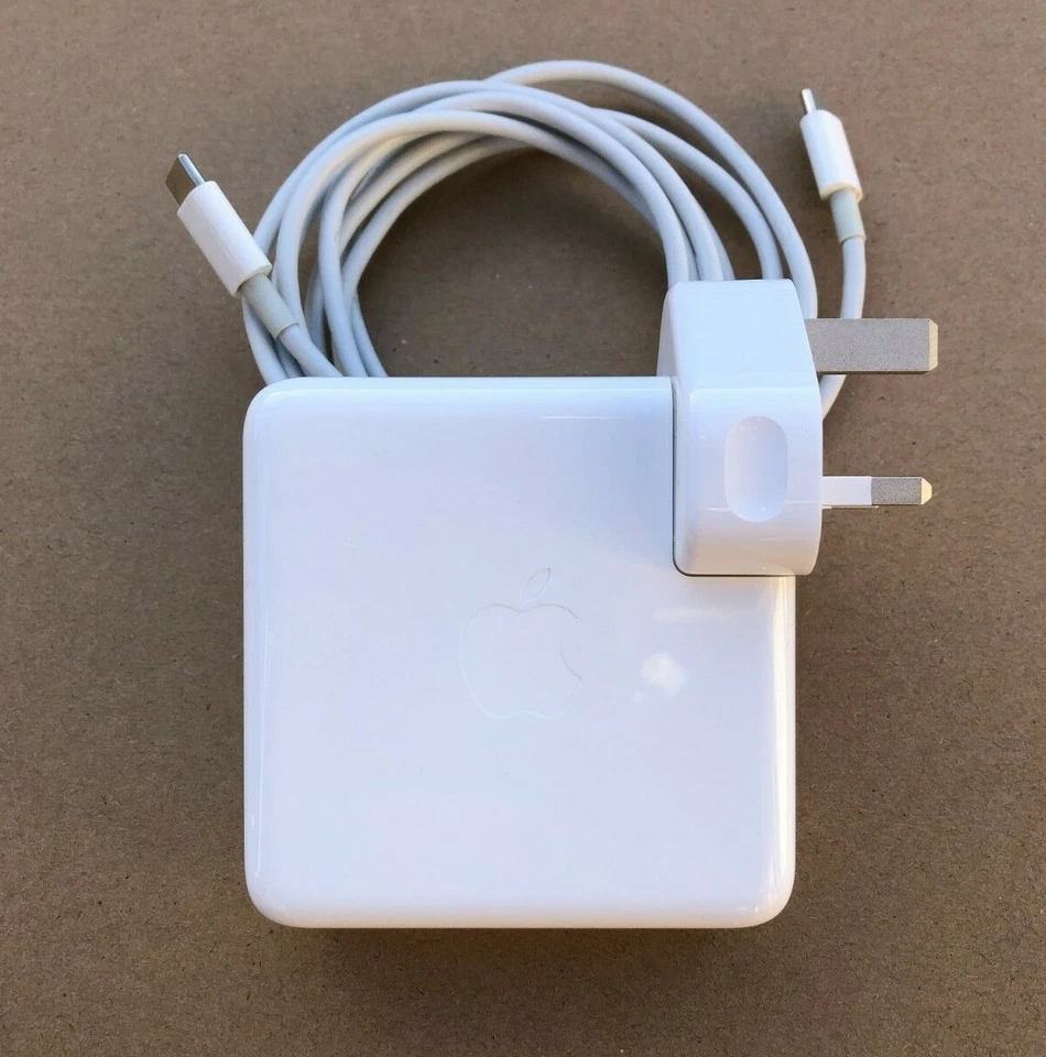 Genuine Apple 96W USB-C Macbook Pro & Air Power Adapter Charger With Cable A2166 - Image 1 of 4