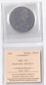 Canada HBC 50c Fifty Cents Eastern Arctic Token ICCS Graded Extra Fine EF 40 - Bild 1 von 2