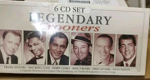 Legendary Crooners 6 CD Set New SEALED Sinatra Cole Martin Como Crosby Astaire n - Picture 1 of 6