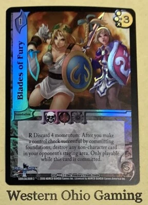 UFS CCG Blades Of Fury #SC5P Foil Promo TCG Universal Fighting System - Image 1 of 2