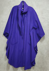 Ballantrae Poncho Women's One Size Purple 100% New Wool Cape Cloak