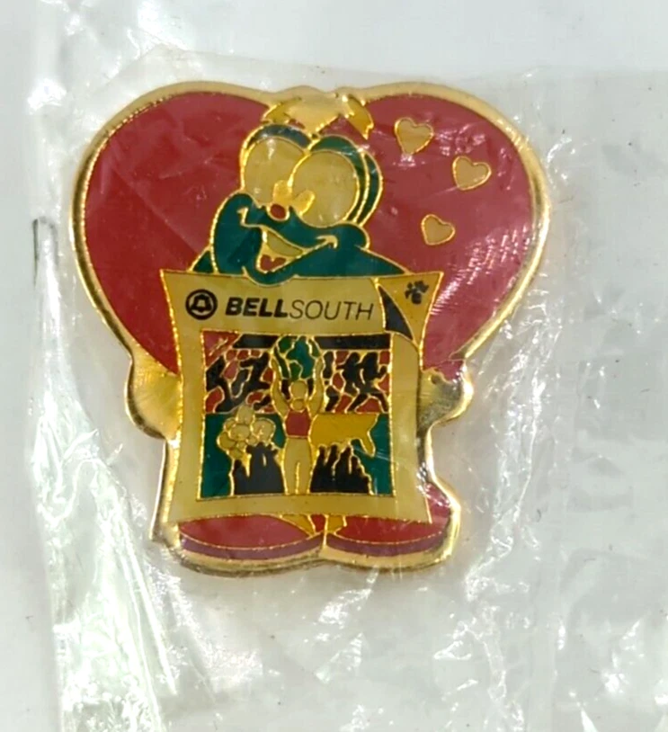 Rare NIP: Atlanta 1996 Olympic Pin, Bellsouth, Izzy W/ Red Heart - Image 1 of 4
