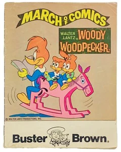 MARCH OF COMICS Woody Woodpecker Mini Comic 1979 Buster Brown Promo Giveaway - Picture 1 of 5