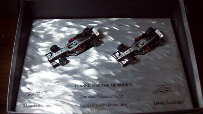 1/43 ДВОЙНОЙ НАБОР McLAREN MERCEDES MP4/15 2001 СПАСИБО ЗА ВОСПОМИНАНИЯ HAKKINEN/COUL - Изображение 1 из 4