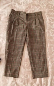 Next Ladies Petite Brown Capri, Size 8P, 12, RARE - Picture 1 of 6