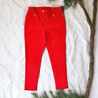 Chico's Women's Red So Slimming Pants | Size 1.5R (Us M/10)