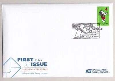 US 5683 Shel Silverstein Ceremony Program FDC 2022 - Image 1 of 3