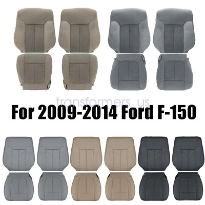 For 2009-2014 Ford F150 Driver Passenger Top & Bottom Seat Cover - Image 1 of 2