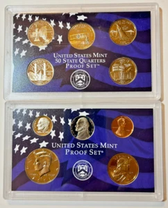 2001-S US Mint Proof Set includes State Quarters Proof Set, 10 Coins w/COA & Box - Picture 1 of 9