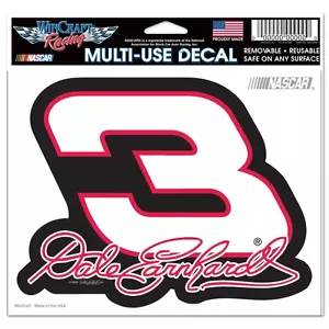 DALE EARNHARDT SR. BIG #3  4"X 6" NASCAR ULTRA MULTI USE DECAL RCR - Picture 1 of 4