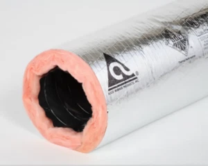 16" Silver Flex ATCO Insulated Flexible Duct R6 25' - Picture 1 of 1