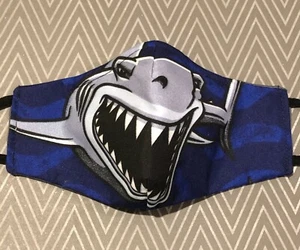Shark face mask With Nose Bridge & Filter Washable - Picture 1 of 4