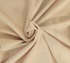 Blush Corded Stretch Velvet Velour Fabric By The Yard 220 GSM