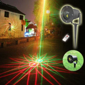 Remote Outdoor RGB Laser Lighting Garden Landscape Xmas DJ Projector Light YC  - Picture 1 of 12