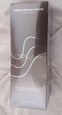 Polar Hair Dye Shampoo Medium Brown 6.76 fl.oz 200ml New Sealed NIB Natural Look - Image 1 of 4