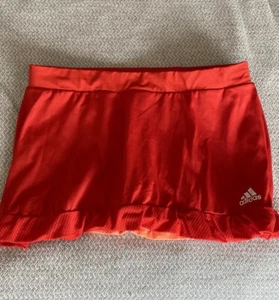 Adidas Adizero Formotion Climalite Tennis Skort Skirt Orange Size L 12-14 Nwot - Picture 1 of 4