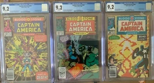 🔥 🔑 CGC 9.2 lot CAPTAIN AMERICA 359 360 362 1st CROSSBONES Civil War LIM 🔥 🔑 - Picture 1 of 7