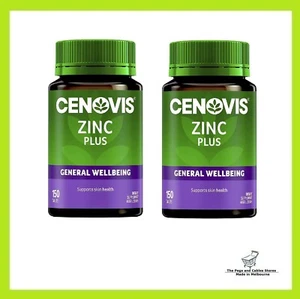 Cenovis Zinc Plus Tablets Supports Skin Health & Collagen Formation 150 Tabs x 2 - Picture 1 of 5