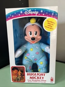 VINTAGE DISNEY Collectible Huglight Mickey Mouse Sleepy Glow light- Original Box - Picture 1 of 5