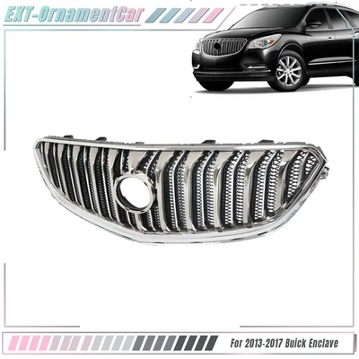 For Buick Enclave 2013-2016 2017 Chrome Black Front Upper Grill Grille Foto 1 de 4