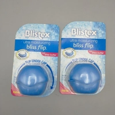 2 Blistex Lipcare Blistex Ultra Moisturizing Bliss Flip With Shea Butter NIB - Image 1 of 3