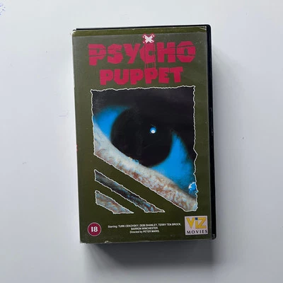 Psycho Puppet Horror VHS viz Movies Ex Rental Big Box VHS Foto 1 de 4