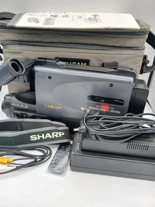 Sharp Slim Cam VHS Camcorder VL-L62U w/Sharp Soft Case (Bad Battery) Free Ship - Picture 1 of 13