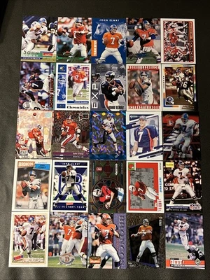 Lote de 50 cartas John Elway Denver Broncos Topps Fleer cubierta superior sin duplicados Foto 1 de 4