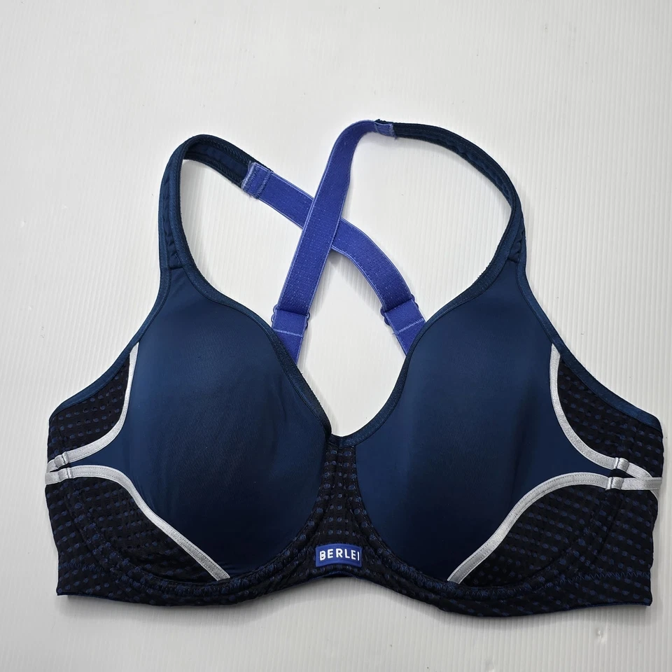 Sujetador deportivo con aros Berlei Electrify para dama talla 14D color náutico Foto 1 de 4