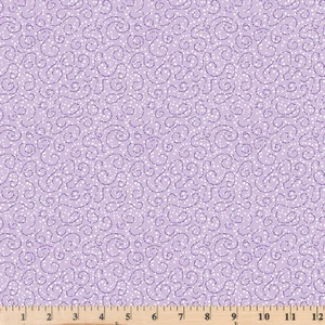 Plum Petals Petal Swirl Lilac C15645-LILAC Cotton Fabric By half yard - Picture 1 of 3