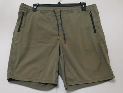 Pantalones Cortos Urban Pipeline Para Hombre Talla 40 Caqui Verde Cordón Cintura Bolsillos con Cremallera Foto 1 de 4