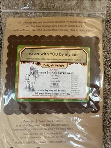 Unity Stamp Company “easier with YOU by my side” Unmounted Repositional Stamp - Picture 1 of 4
