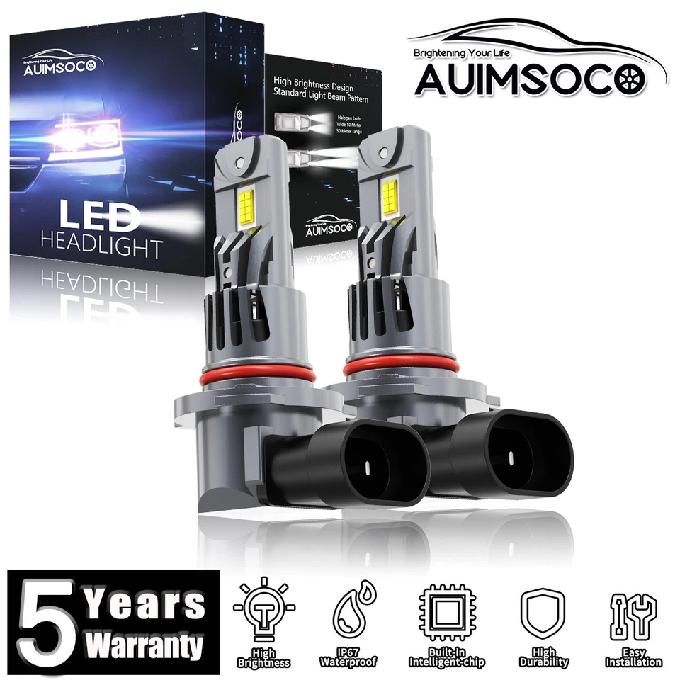 Kit de faros LED de 4 puertas para Chrysler 200 2011-2015 sedán bombillas haz alto bajo Foto 1 de 4