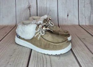 Hey Dude Damengröße 7 Britt Cord Nuss faltbar Kunstfell gefüttert braune Stiefeletten - Bild 1 von 13