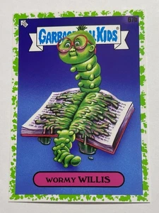 Pattumiera secchio bambini libro worm parodia verme bordo verde WORMY WILLIS #67b - Foto 1 di 10