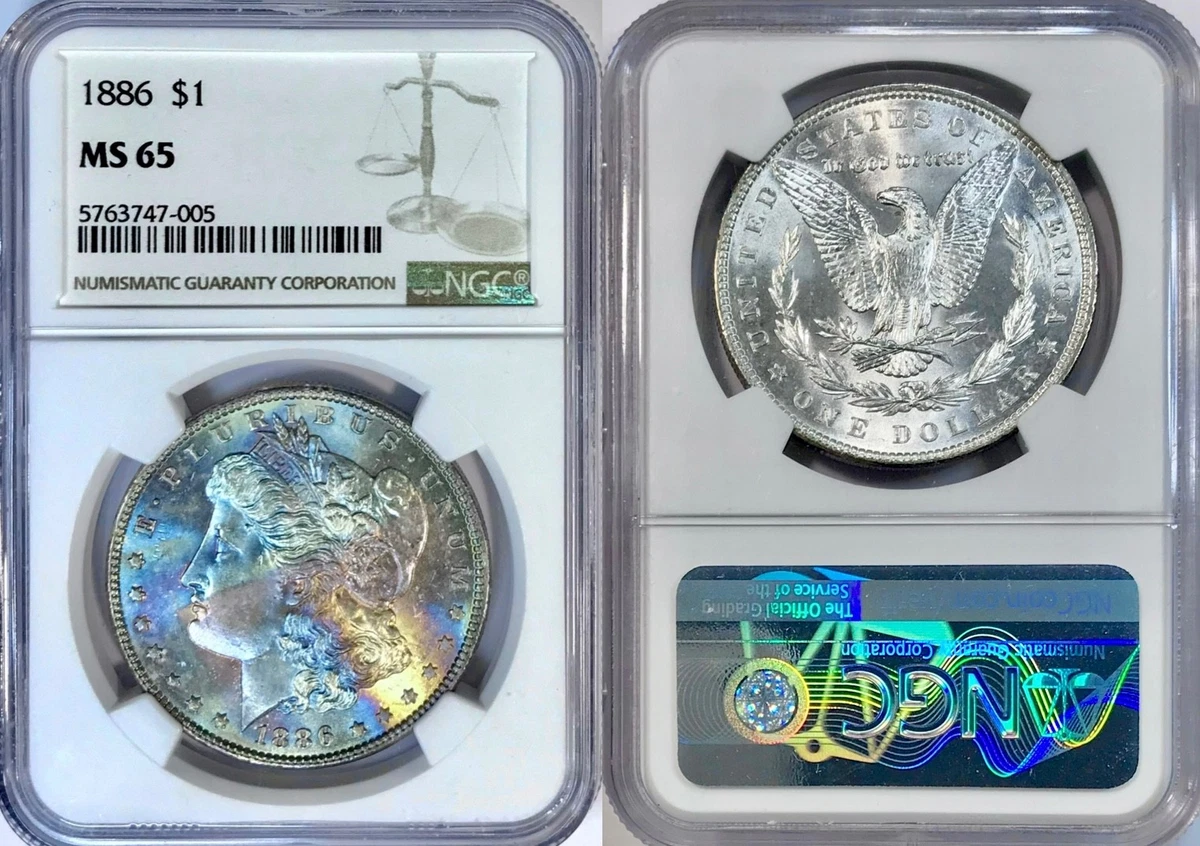 1886 Year Grade MS 65 Morgan Dollars (1878-1921) for sale | eBay