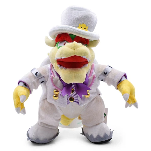 14" Super Mario Bros Plush Toys Stuffed Wedding Bowser Collection Doll Gifts US Cover